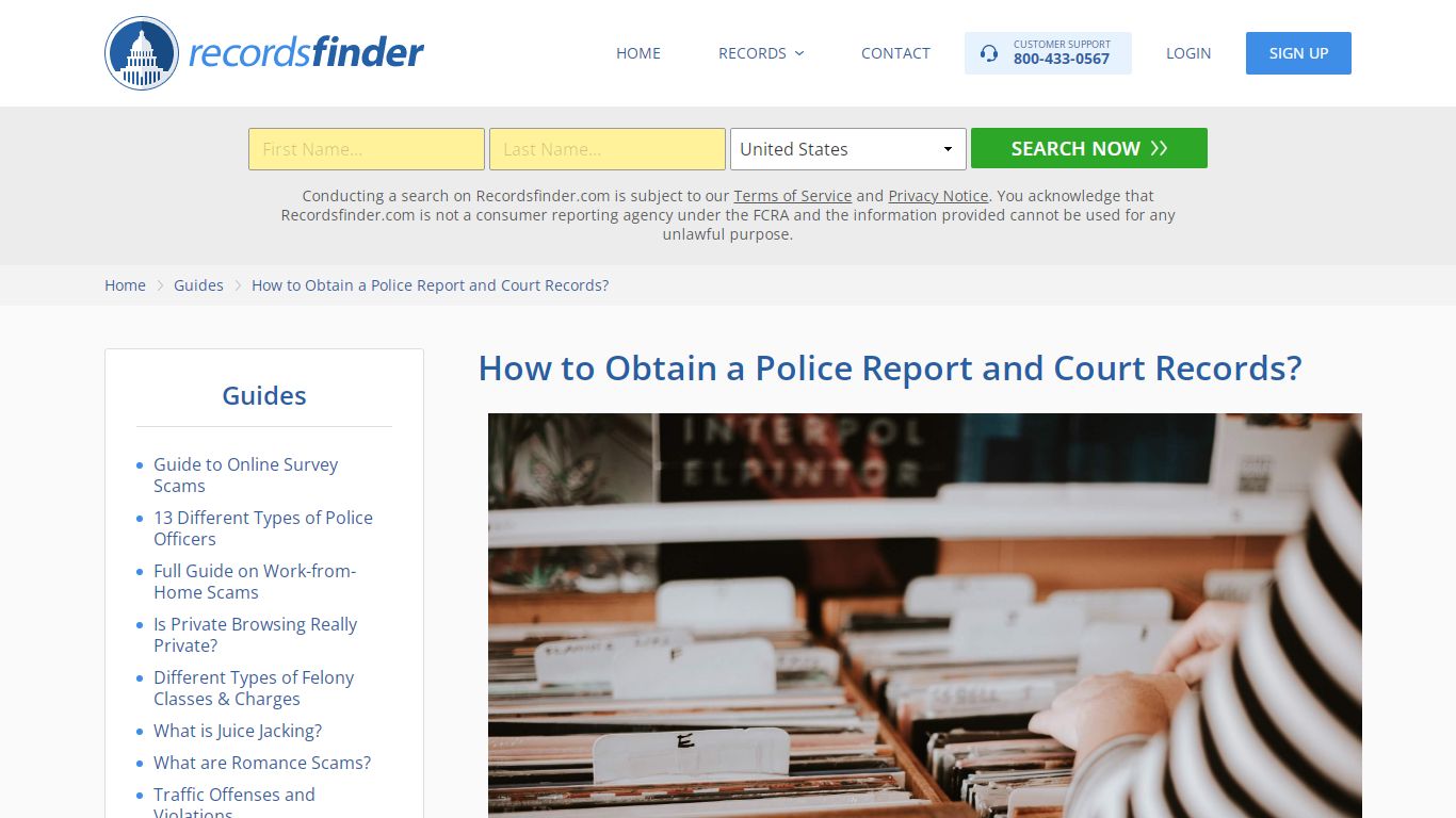 How to Obtain a Police Report and Court Records?